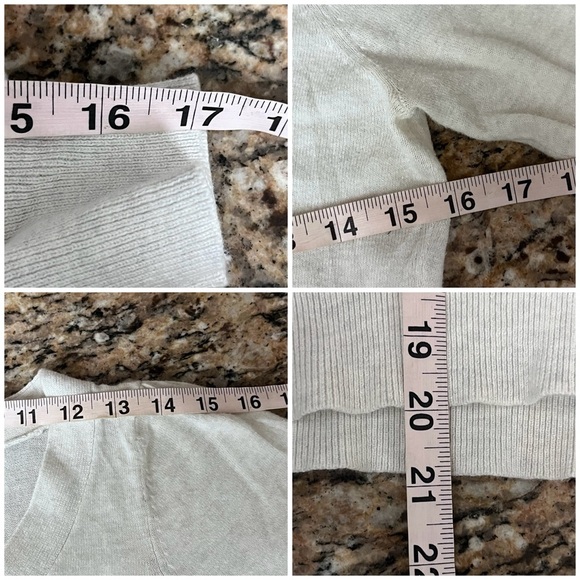 Y2k Vtg Beige Sweater Granola Soft Girl Preppy Coastal Beach M Nautical 2000s - Picture 5 of 8